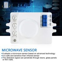 [Kam] Công tắc cảm biến lò vi sóng 5,8ghz HF 220V LED 360 độ Cảm biến cơ thể chuyển động tốt