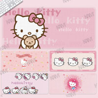 Kam Mousepad Hello Kitty Miếng Lót Chuột Chơi Game Lớn 800mmx300mm Miếng Lót Chuột Máy Tính Chống Nước In HD Cho PC Laptop