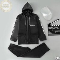 Kamembbn 2 Chiếc Áo Mưa Hai Cửa Chống Thấm Nước Có Dây Kéo Và Khóa Dành Cho Nam Nữ Thích Hợp Cho Đi Xe Máy Xe Đạp VN