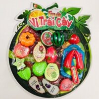 (kami24) ( HTT01 ) [Hàng VN] Đồ chơi cắt trái cây, hoa quả song ngữ giúp bé học ngoại ngữ