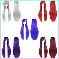 Kamiesvn Đa Năng Tổng Hợp Nhiều Màu Sắc Dài Thẳng Cosplay Tóc Giả Tự Nhiên 80cm Tóc Gothic Hóa Trang Đảng Kiểu Tóc VN