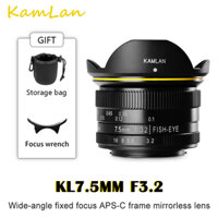 Kamlan Ống Kính 7.5mm f3.2 aps-c Cho Máy Ảnh m4 / 3