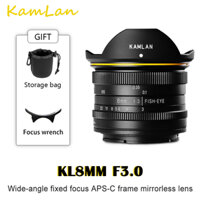 Kamlan Ống Kính Góc Rộng 8mm f3.0 aps-c Cho Máy Ảnh canon fuji macro 4 / 3