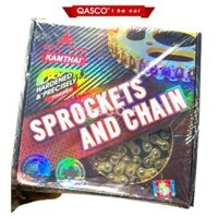 (KAMTHAI-KT-309067)_Nhông Sên Dĩa KamThai Vàng - Bộ Nhông Xích Xe Máy KamThai Hộp Vàng