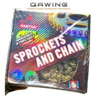 (KAMTHAI-KT-309067)_Nhông Sên Dĩa KamThai Vàng - Bộ Nhông Xích Xe Máy KamThai Hộp Vàng