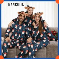 KANCOOL  Gia Đình Giáng Sinh Hươu Bộ Quần Áo Người Lớn Trẻ Em Ông Già Noel Quần Áo Cha Mẹ-Con Bộ Đồ Ngủ Xmas Nai Sừng Tấm In Hình Họ Phù Hợp Với Trang Phục Đồ Ngủ