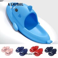 KANCOOL  Mùa Hè Người Lớn Cá Mập Dép Hoạt Hình Dép Nam Cá Mập Trượt Nữ Đi Biển Flip Flops Cặp Đôi Nhà Chống Trượt Giày Đế Bằng
