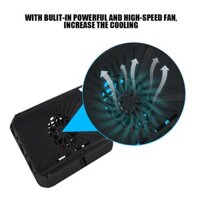 Kanebduk Làm mát quạt chức năng quạt đứng usb powered pad cho công tắc màu đen