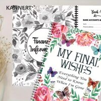 Kannert Butterfly End of Life Planner, Sổ tay lập kế hoạch kế hoạch di sản giảm căng thẳng, sáng tạo mọi thứ bạn cần biết khi tôi đi Binder lập kế hoạch bất động sản