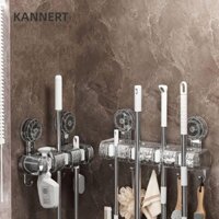 Kannert Treo Tường Cây Lau Nhà Kẹp, Chổi Sắp Xếp Cốc Hút Chổi, Kệ Phòng Tắm Chống Trơn Trượt Miễn Phí