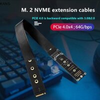 Kans Dual Protocol PCIE4.0 M.2 M Key NVME Cáp Nối Dài Thẻ Nâng SSD Adapter Cho 2230 2242 2260 2280 M.2 PCI-e / M2 NGFF SATA SSD vn