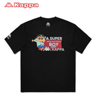 Kappa Áo sơ mi họa tiết cổ tròn ngắn tay cổ tròn chất lượng cao dành cho cặp đôi chất lượng cao 100% Áo thun Cotton cao cấp 304