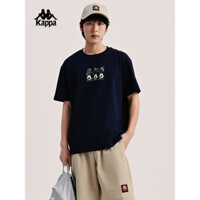 Kappa Áo thun thể thao thông thường mới chất lượng cao dành cho nam và nữ ngắn tay 100% Cotton cao cấp 304