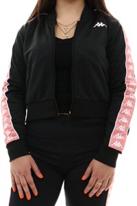 Kappa Womens 222 Banda Asber Jacket - Black/Pink/White