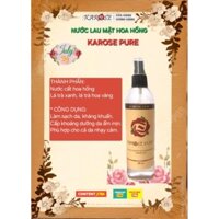 [Karose](SX Tháng2/2025) Nước lau mặt hoa hồng hữu cơ Karose Pure. Như xịt khoáng, cấp ẩm. Dưỡng da mịn màng