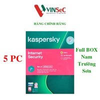 Kaspersky Internet Security Cho 5 Máy Tính - KIS5U - Hàng chính hãng