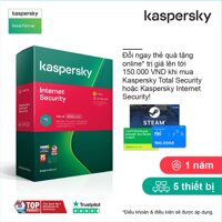 Kaspersky Internet Security Cho 5 Máy Tính - KIS5U - Hàng chính hãng