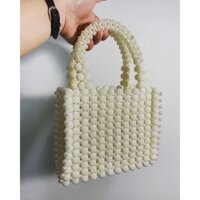 Kate - Túi hạt trắng hình bông siêu sang cho nữ
