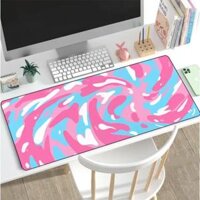 Kawaii 600x300mm Xoay Lớn Miếng Lót Chuột Chơi Game Máy Tính Để Bàn Với Thiết Kế Trừu Tượng Bàn Phím Cao Su Thảm