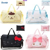 Kawaii sanrio kuromi my melody cinnamonroll hello kitty pom pom purin phim hoạt hình gấp túi du lịch túi duffel túi thể thao đi bộ đường dài phòng tập thể dục cắm trại đi bộ đường dài túi đeo vai túi messenger [rain]