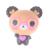 Kawaii Squishy Jumbo Glasses Bear Gags Practical Toy Squeeze Antistress Toys