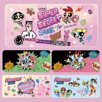 Kawaii The Powerpuff Girls Game Mouse Pad Lớn Hoạt Hình Dễ Thương Laptop Bàn Phím Miếng Lót 90x40cm Cao Su Văn Phòng Để Bàn