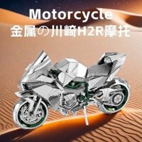 Kawasaki Ninja H2R mô hình xe máy 3D kim loại xếp hình lắp ráp mô hình ô tô đồ chơi mô hình