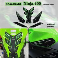 Kawasaki Ninja400 Bình Nhiên Liệu Dán Bên Chống Trượt Bảo Vệ Miếng Dán Xe Máy Chỉnh Dán Phụ Kiện Dán