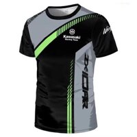 Kawasaki Short Sleeve, VULCAN650S, NINJA400, Quick-Drying Breathable, ZX10-RR, Motorcycle Riding T-Shirt