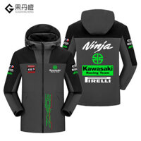Kawasaki Xe Máy ZX-10R Áo Đi Xe Đạp NINJA Kawasaki Xe Máy Hạng Nặng 2025 Phong Cách Mới Áo Khoác Chống Gió