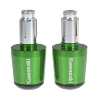 Kawasaki Z125 Z250 Z300 Z400 Z650 Z800 Z1000 Tay Cầm Kết Thúc 1 Cặp 7 / 8 "22MM Thanh Nhôm CNC Thanh Cuối Tay Cầm Thanh Cầm Nắp Thanh Trượt Phụ Kiện Xe Máy