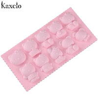 Kaxcio 1 Chiếc Mèo Silicone Fondant Kẹo Nha Đam Dẻo Khuôn Khuôn Làm Socola Thạch Khuôn Mẫu