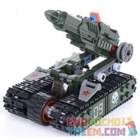 Kazi KY81012 81012  XE PHÓNG TÊN LỬA BÁNH XÍCH bộ đồ chơi xếp lắp ráp ghép mô hình Red Alert 3 RED ALERT 3 V4 ROCKET LAUNCHER Báo Động Đỏ 3 170 khối