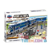 Kazi KY98220 98220  ĐẦU MÁY XE LỬA CHẠY BẰNG DIESEL ĐỘNG CƠ PIN bộ đồ chơi xếp lắp ráp ghép mô hình Trains RAIL TRAIN DF 11Z Tàu Hỏa 1192 khối