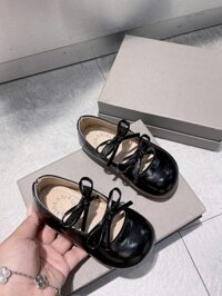 KB - Giày búp bê đen 2 nơ(23-29)