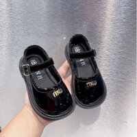 KB Giày búp bê đen MIU chữ(21-30)
