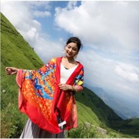 [KB02] Khăn Choàng Thổ Cẩm Phong Cách Boho Vintage