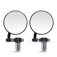Kbr-m-001 Gương Tay Cầm Màu Đen 22mm Xe Máy Tròn Gương Chiếu Hậu Loại Xe Tay Ga Xe Đạp Đường Phố Chất Lượng Cao Hàng Có Sẵn