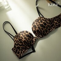 Kbra Da Báo In Cảm Thấy Liền Mạch Quần Lót Nữ Đôi Mỏng Vai Nhỏ Ngực Tập Hợp Nhìn Áo Ngực Lớn 2025 Áo Ngực Thoải Mái20250320