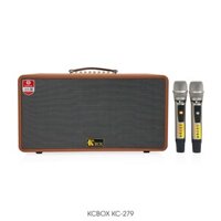 KCBOX KC279 – Loa Di Động 2 Bass 20cm (300W) Kèm 2 Micro