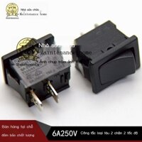 KCD1-101-2P đính đá công tắc nguồn đồng nguyên chất 2 chân bánh răng 6A/250V T105/55 tàu loại