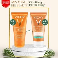 KCN Vichy [Mẫu mới] Kem chống nắng Vichy Ideal Soleil Mattifying Dry Touch Face Fluid SPF 50