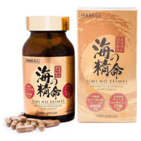 [KD010003] Viên uống tảo Fucoidan nấm chaga Nhật Bản, Fucoidan Umi No Seimei hỗ trợ K 180 viên