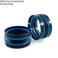 Kdas năm vòng đệm dầu kết hợp, chịu nhiệt độ cao TPM / DPM xi lanh thủy lực piston lỗ phun đúc niêm phong đệm-2 Cái