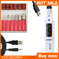 Kdc 1 Bộ Máy Làm Móng Tay Điện Nhiều Mũi Khoan USB Cắm Chuyên Nghiệp Loại Bỏ Da Chết Móng Tay Nghệ Thuật Dụng Cụ Acrylic Gel Sơn Móng Tay Loại Bỏ Máy Làm Móng Tay Đồ Dùng