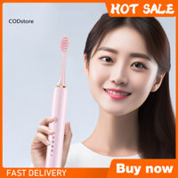 Kdc Cặp Đôi Bàn Chải Đánh Răng Điện Du Lịch Bàn Chải Đánh Răng Điện Thông Minh Bàn Chải Đánh Răng Với 8 Đầu Bàn Chải 6 Chế Độ Chống Thấm Nước Sạc Dành Cho Nam Nữ Người Lớn Thân Thiện Với Du Lịch