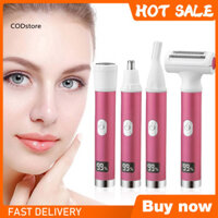 Kdcod * Máy cạo râu toàn thân dành cho nữ Máy cạo râu điện có thể sạc lại Usb di động Máy cạo râu điện dành cho nữ có màn hình Led Máy cạo lông Bikini toàn thân Máy cạo lông cho cánh tay mặt