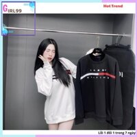 kdjj Áo phông tay dài phối ngực form rộng mặc mùa thu đông, Áo thun dài tay Tomy chất nỉ dày dặn nam nữ mặc đôi siêu đẹp