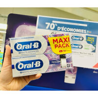 KĐR trắng Răng Oral-B luxe 3D White - “Tr ị Ố vàng trên Răng- Làm Trắng Răng”, làm giảm ê buốt và bảo vệ Răng