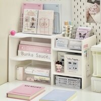 Kệ 2 tầng để góc bàn học,bàn làm việc, trang trí decor, trưng goods (ib shop để được hỗ trợ phí ship)